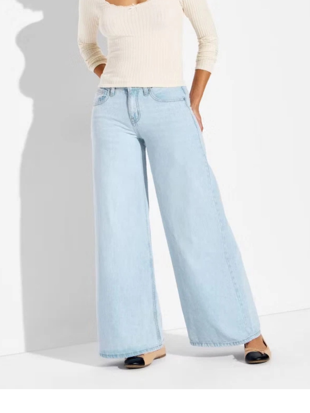 wild fable Light Wash Wide-Leg High-Rise Jeans